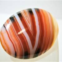 Ring Achat orange braun beige Herbst 30 x 40 Millimeter großer Stein oval Geschenk statement Schmuck Bild 1