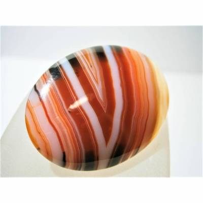 Ring Achat orange braun beige Herbst 30 x 40 Millimeter großer Stein oval Geschenk statement Schmuck