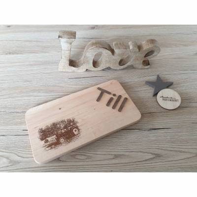 Frühstücksbrett/Vesperbrett/Schneidebrett Laser Gravur Bild