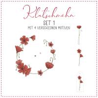 Stickdateien Set Mohnblumenkranz Bild 7
