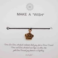 Make A *Wish* - Wunscharmband / Glücksarmband * Crown / Krone * Boho Wedding Schmuck Bild 1