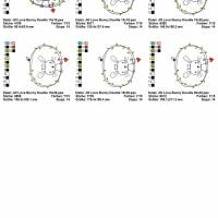 Digitale Stickdatei Janeas World Love Animal Doodle Set für den 10x10 - 20x30 cm (4x4 - 8x12") Stickrahmen Bild 3