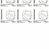 Digitale Stickdatei Janeas World Love Animal Doodle Set für den 10x10 - 20x30 cm (4x4 - 8x12") Stickrahmen Bild 5