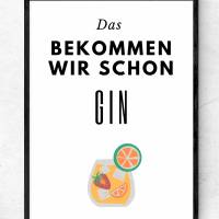 3 Poster für Gin-Liebhaber in Größe A4 als sofort Download, PDF Bild 2