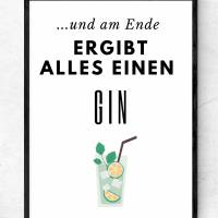 3 Poster für Gin-Liebhaber in Größe A4 als sofort Download, PDF Bild 3