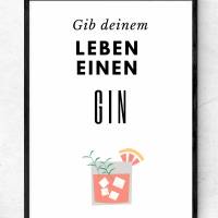 3 Poster für Gin-Liebhaber in Größe A4 als sofort Download, PDF Bild 4