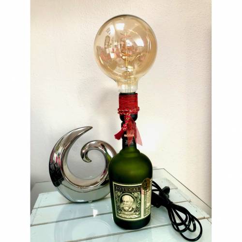 Botucal Flaschenlampe mit großer Retro-Glühbirne