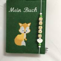 Personalisiertes Tagebuch aus Filz,,Fuchs,,Erinnerungen, Album Bild 7