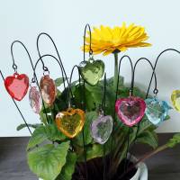 Kleine Herz Blumenstecker in 11 Farben Bild 1