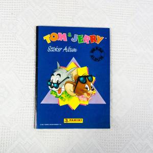 Panini-Album, Sticker Album, vollständig, Tom & Jerry, aus dem Jahr 1990, für Sammler, Vintage, Zeichentrickfilm Bild 1