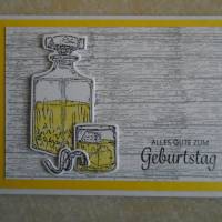 Geburtstagskarte Glückwunschkarte Geburtstag Männer Grußkarte Mann Whiskey Whiskeykarte Bild 1