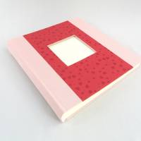 Fotoalbum, rosa rot, Herzen, 25 x 24,5 cm, 60 Seiten Bild 2