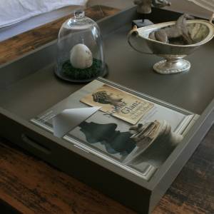 Großes Landhaus Tablett Vintage 80 cm x 50 cm Bild 2