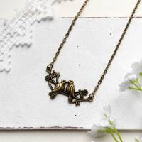 Turteltauben • Halskette bronze | Halsschmuck | Geschenke für Frauen | Freundin | Schwester | Mama Bild 2