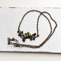 Turteltauben • Halskette bronze | Halsschmuck | Geschenke für Frauen | Freundin | Schwester | Mama Bild 4