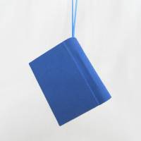 Dekoration Mini-Notizbuch, königsblau, Minibuch, handgefertigt Bild 3