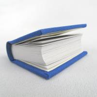 Dekoration Mini-Notizbuch, königsblau, Minibuch, handgefertigt Bild 5