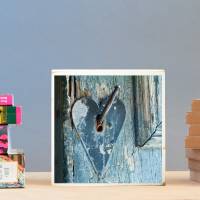 Herz, Liebe, Foto auf Holz 22x22 cm, handmade Bild 1