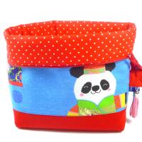Kulturbeutel für Kinder mit Panda Geishas | Waschtasche für Kinder | Windeltasche für unterwegs Bild 5