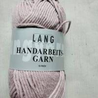 50g Lang Yarns Handarbeitsgarn, Topflappenwolle, Fb 648, rosa, altrosa, Baumwolle, LL 84m Bild 1