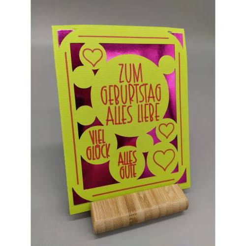 Kreiskarte - Geburtstags- oder Buttonkarte - Ganz wie du möchtest