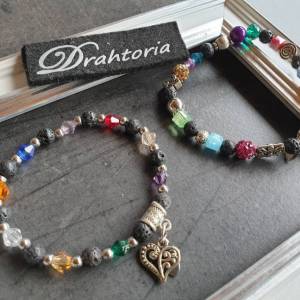 DRAHTORIA Kristall Glas Perlen Spacer bead facettiert verschiedene Farben 6 mm TOP für Armband und Kette ( 50 Stück ) Bild 3