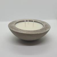 Beton Kerze Windlicht concrete bowl Soja Wachs Bild 1