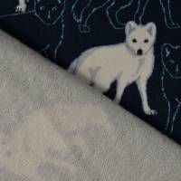Sweat Hilco Polar Foxes Polarfuchs  Füchse dunkelblau 50 cm x 150 cm Bild 4