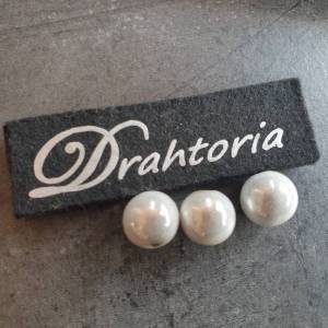 DRAHTORIA "HARLEKIN"  Kette Halskette mit toll leuchtenden Perlen und Lavastein sowie Edelstahl Elementen Farbe: Bild 8