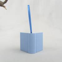 Dekoration Mini-Notizbuch, aqua-blau, Minibuch, handgefertigt Bild 5