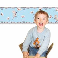 Kinderbordüre: Maus mit Pusteblume - optional selbstklebend - 18 cm Höhe Bild 8