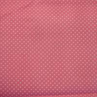 8,90 EUR/m Stoff Baumwolle - Punkte weiß auf altrosa / rosa 2mm Bild 2