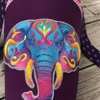 wunderschöne Schultüte in Pink Lila mit Elefant Bild 2