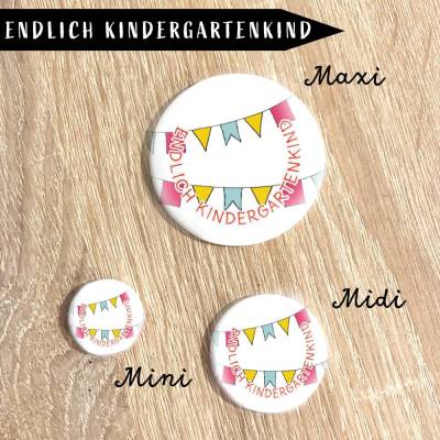 Kindergartenkind *Individualisierbar Button oder Clip