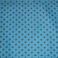 8,90 EUR/m Stoff Baumwolle Punkte schwarz auf blau 7mm Bild 5