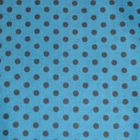 8,90 EUR/m Stoff Baumwolle Punkte schwarz auf blau 7mm Bild 6