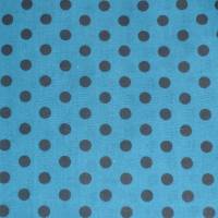 8,90 EUR/m Stoff Baumwolle Punkte schwarz auf blau 7mm Bild 7