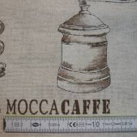 10,70 EUR/m Dekostoff Mocca Latte Espresso Kaffee - Cafe auf natur / hellbeige Bild 10