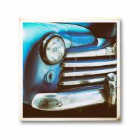 Kuba, Oldtimer, Auto, Fotografie auf Holz 22x22 cm, handmade Bild 2