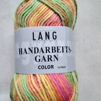 50g Lang Yarns Handarbeitsgarn color, Topflappenwolle, Fb.14, bunt, Baumwolle, LL 84m, Farbverlaufsgarn Bild 1