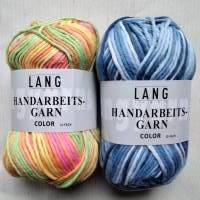 50g Lang Yarns Handarbeitsgarn color, Topflappenwolle, Fb.14, bunt, Baumwolle, LL 84m, Farbverlaufsgarn Bild 4