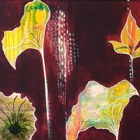 "Lotusblumen" 60 x 80 cm Acrylbild Bild 3