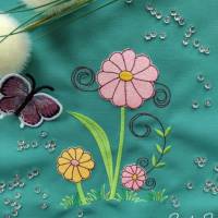 Frühlingsdeko - wunderschöne Fantasie Blume Doodle in 6 Größen, bitte Format auswählen Bild 5