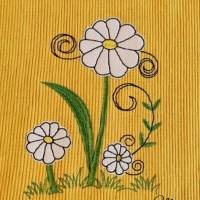 Frühlingsdeko - wunderschöne Fantasie Blume Doodle in 6 Größen, bitte Format auswählen Bild 8