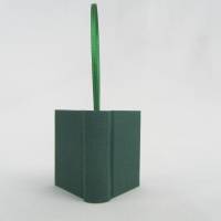 Dekoration Minibuch, dunkel-grün, Mini-Notizbuch, handgefertigt Bild 5