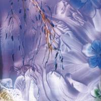 Kunst–Postkarte - „Blaue Blüten“ Bild 1