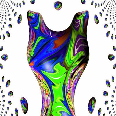 Feminin - Digital-ART - Kunstwerk limitiert auf 10 - Design Ulrike Kröll