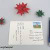 Weihnachtskarte, Überraschung am 24.12. ist Weihnachten, Postkarte, Urlaubskarte, handgefertigt Bild 4