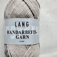 50g Lang Yarns Handarbeitsgarn, Topflappenwolle, Fb 626, beige, Baumwolle, LL 84m Bild 1