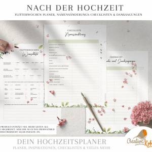 HOCHZEITSPLANER zum Ausdrucken |  Hochzeitsplanung DIY  oder Planer für die Trauzeugin | DIN A4 | 130 Seiten Bild 10